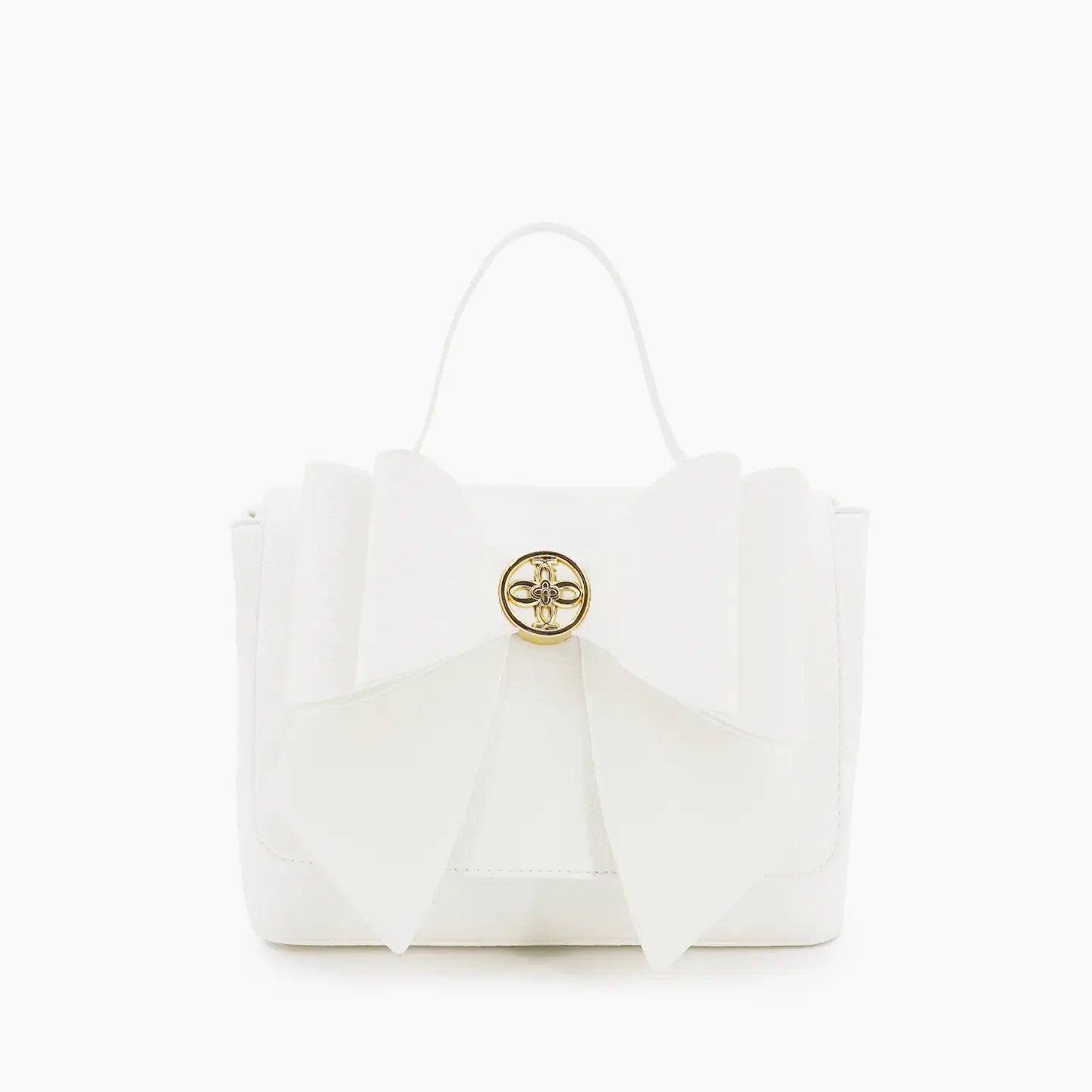 Zoey White Bow Crossbody