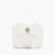 Zoey White Bow Crossbody