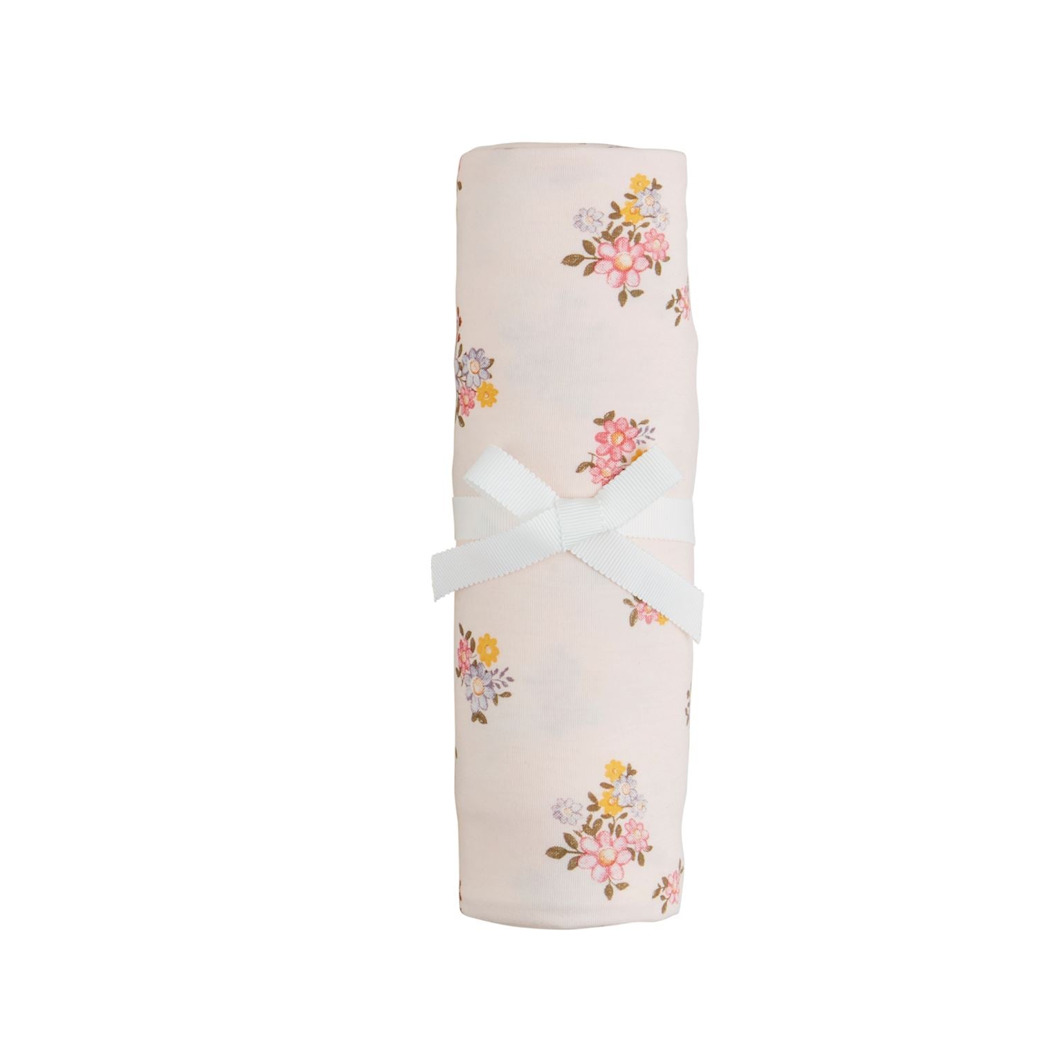 Pink Floral Swaddle Blanket