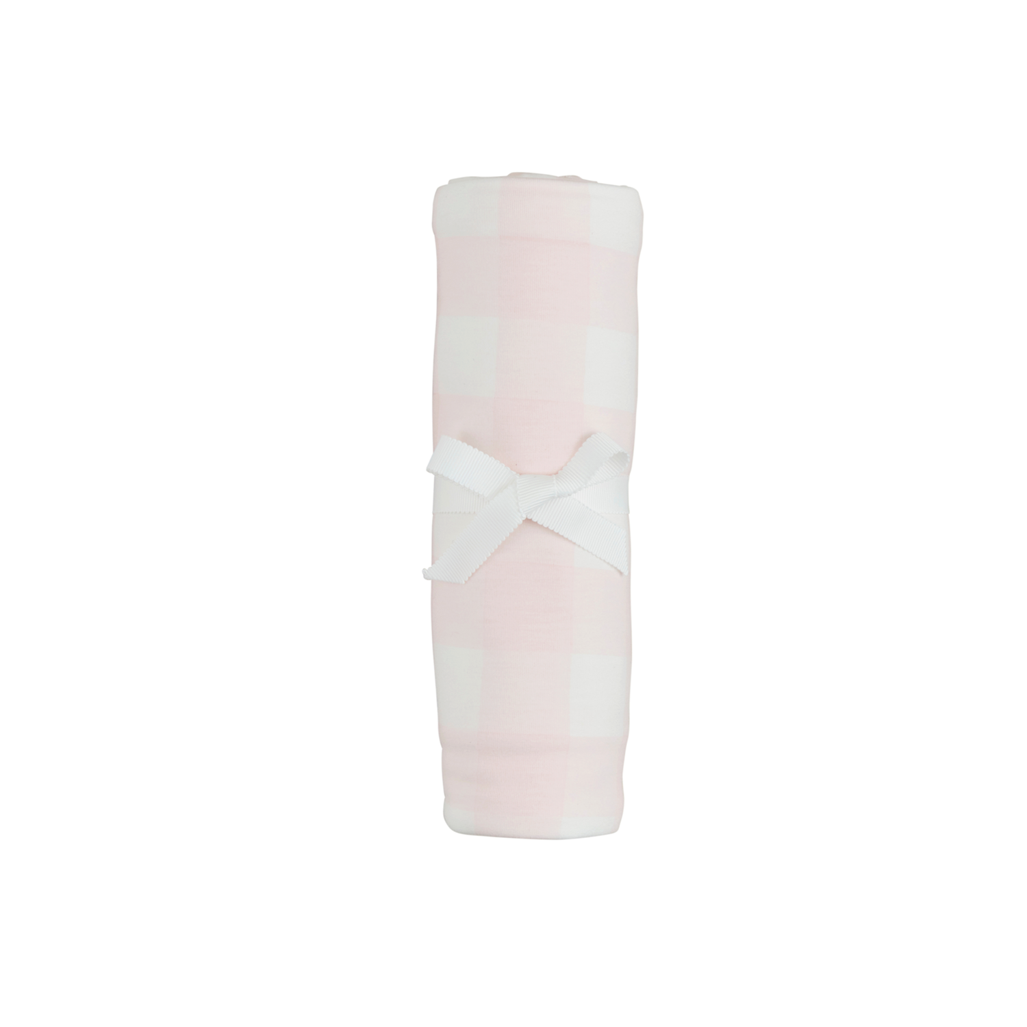 Pink Gingham Swaddle Blanket