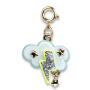 Glitter Lightning Charm