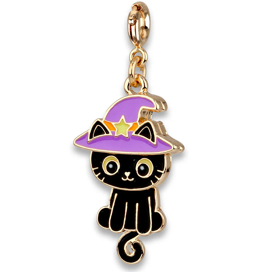 Swivel Black Cat Charm