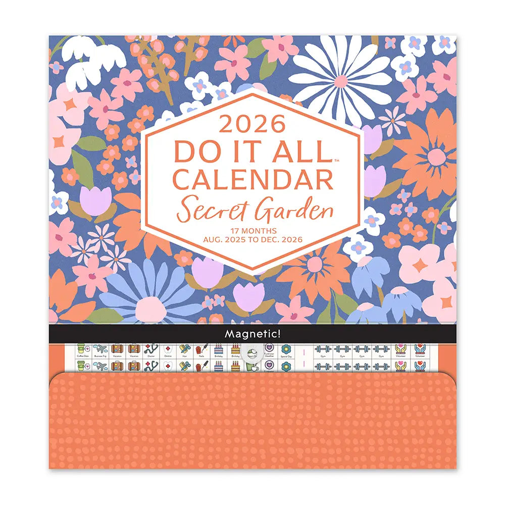 2026 Secret Garden Do It All Calendar