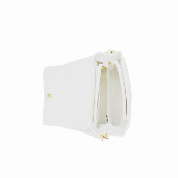 Zoey White Bow Crossbody