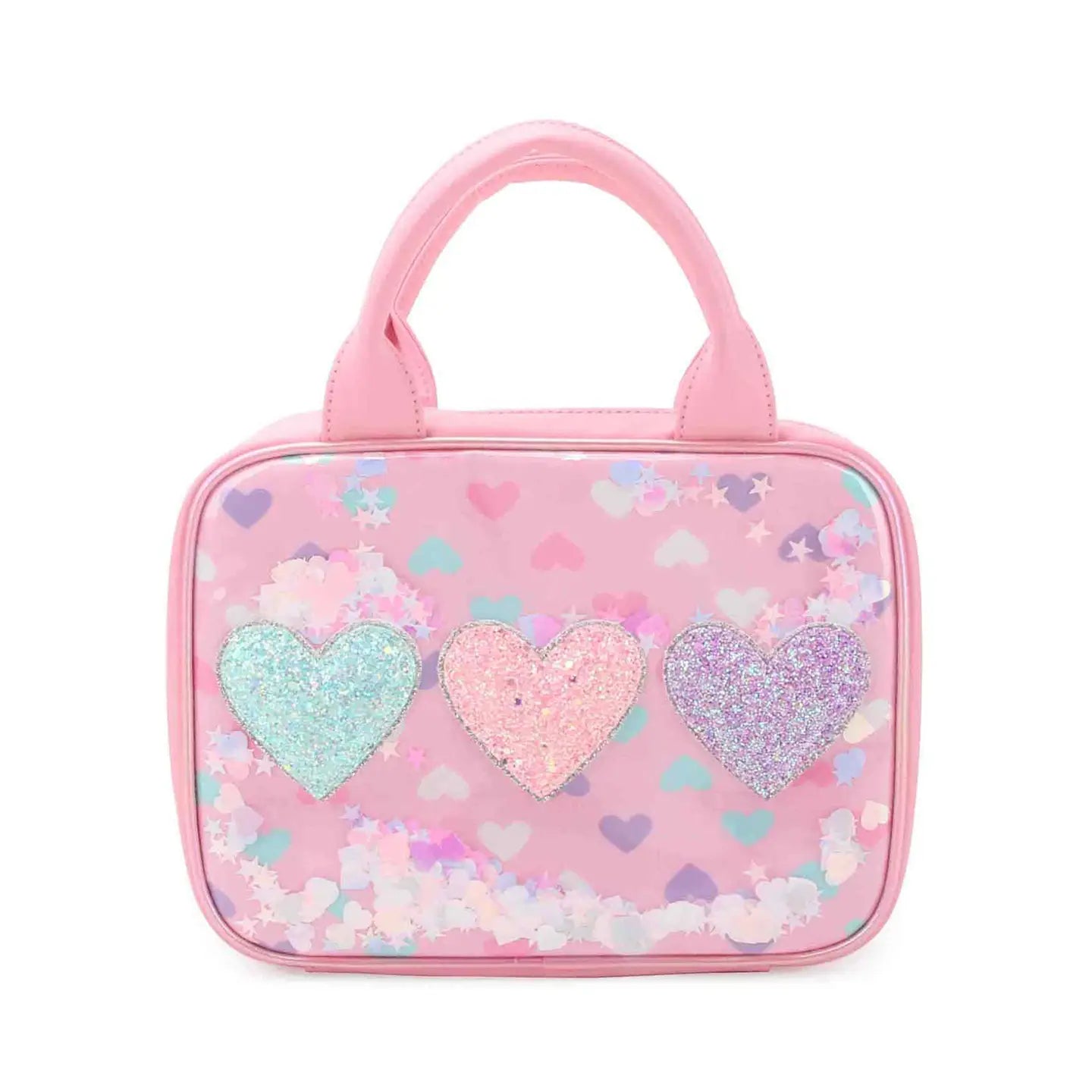 Glitter Heart Lunch Bag