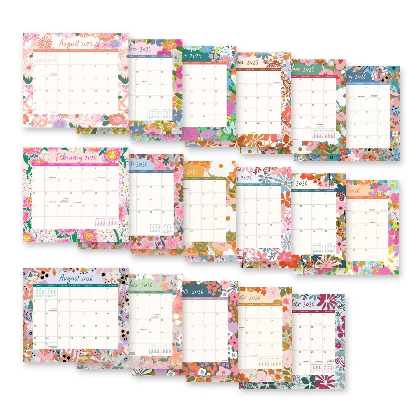 2026 Secret Garden Magnetic Monthly Pad