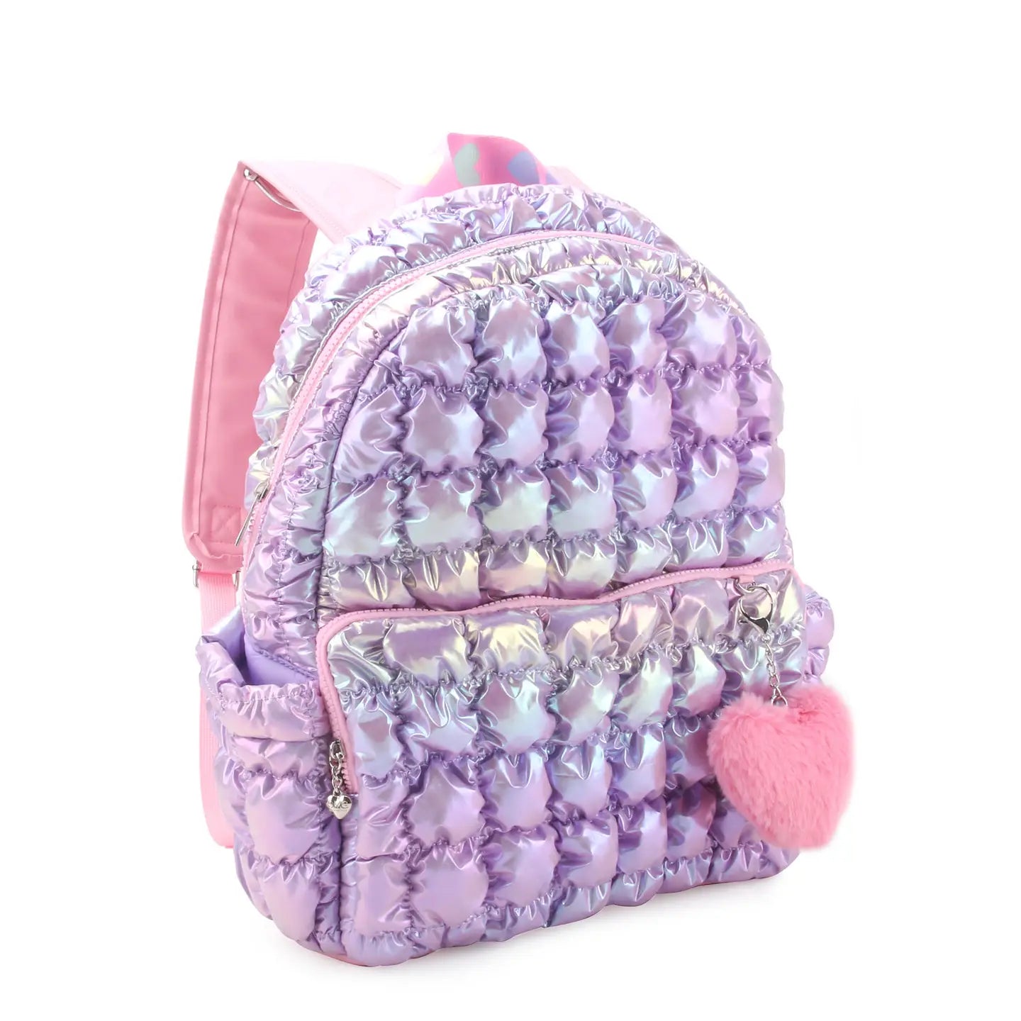 Lavender Puffy School Backpack