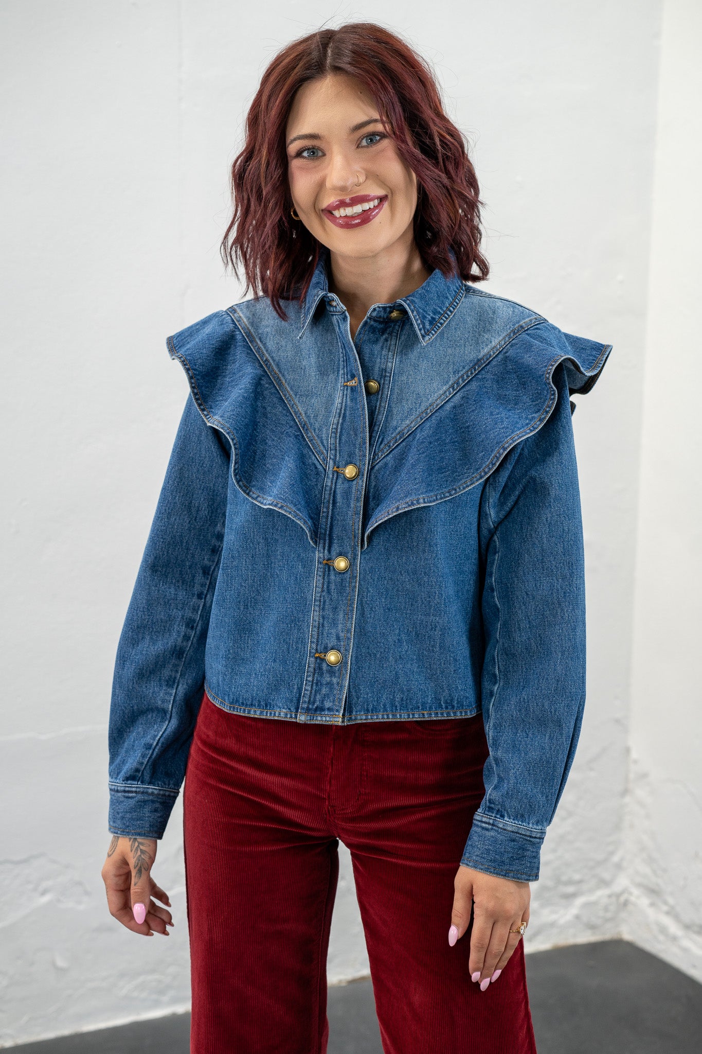 Corabelle Denim Top
