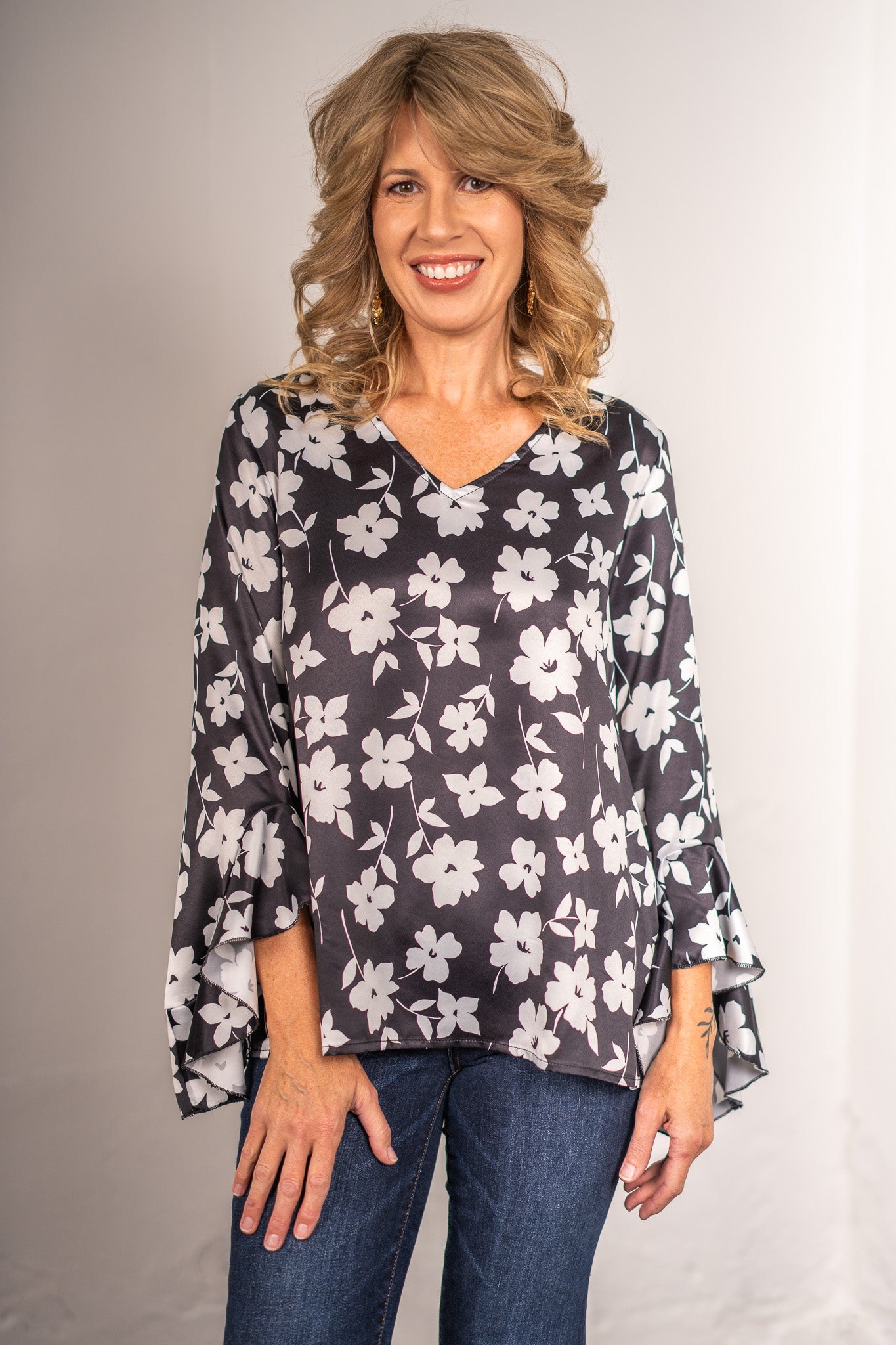 Holly Floral Satin Top