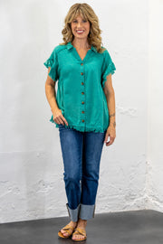 Calm & Collected Teal Top