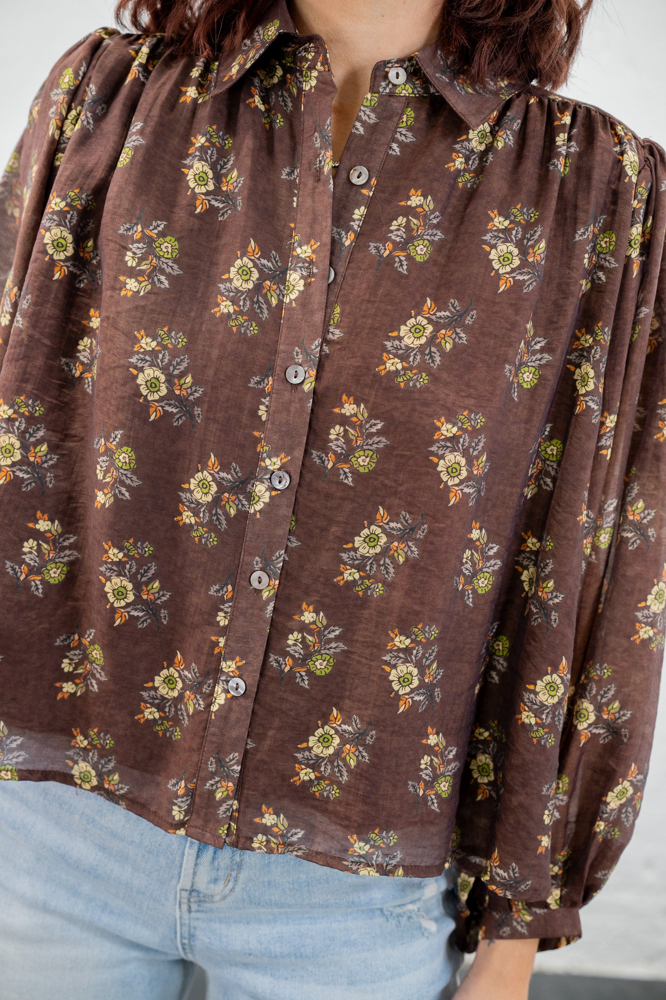 Harvest Moon Button Down Blouse