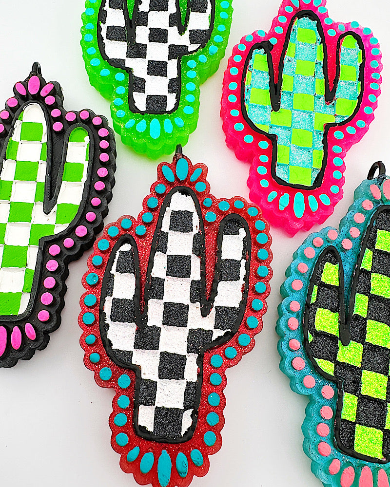 Checkered Cactus Freshie