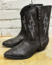 Bowie Metallic Booties
