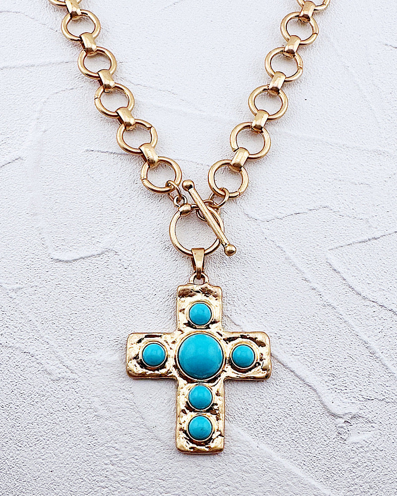 Thea Cross Necklace