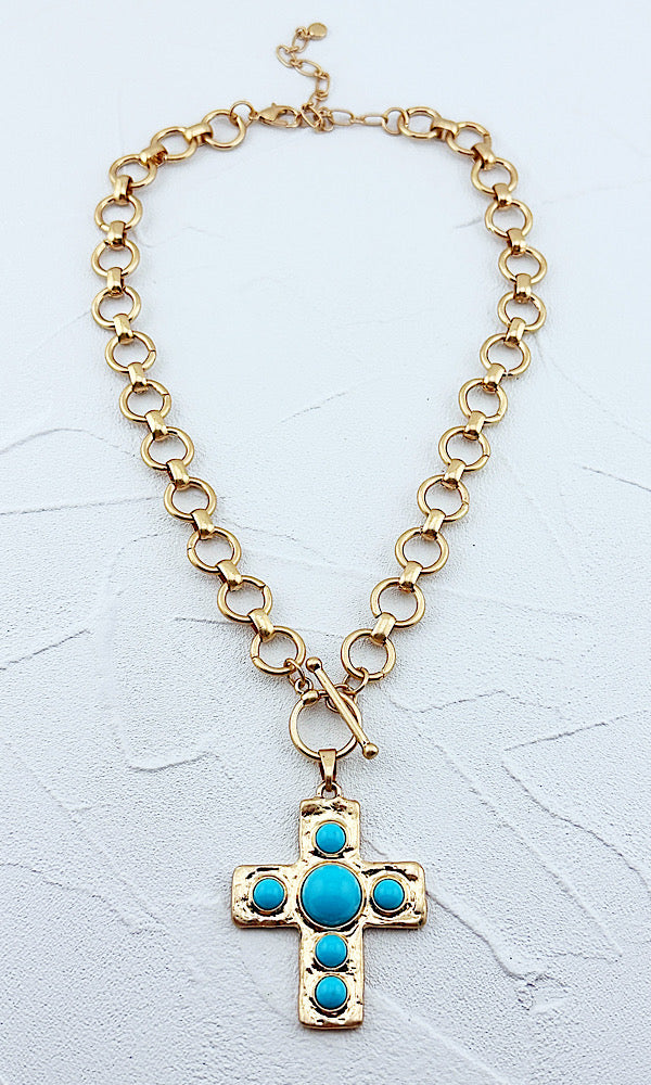 Thea Cross Necklace
