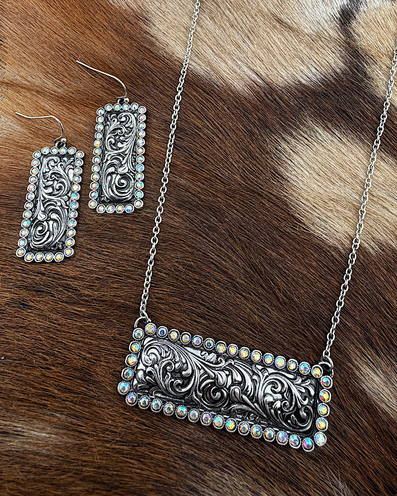Elsa Jeweled Necklace Set