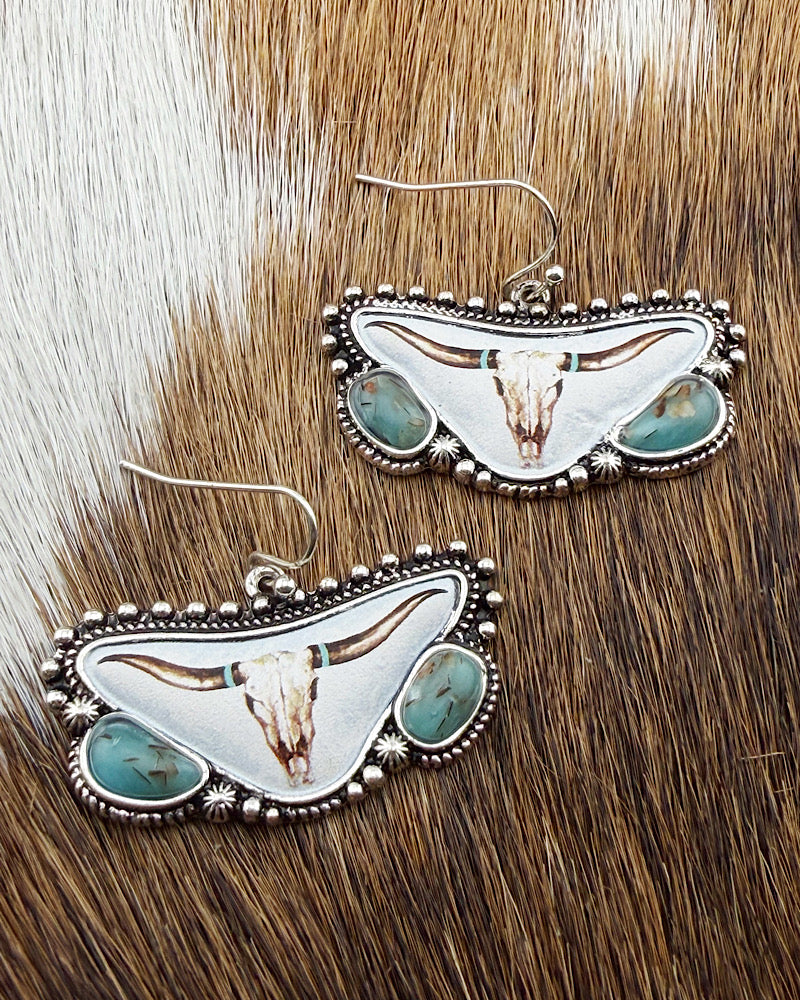 June Longhorn Earrings