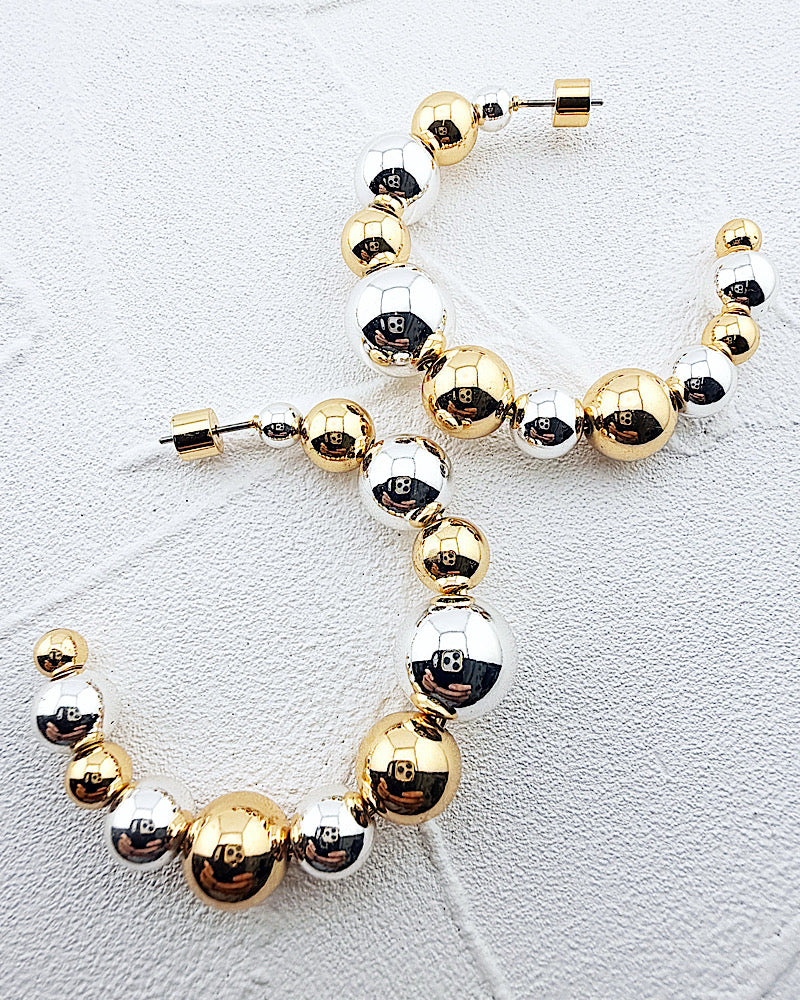Jackie Two Tone Hoops