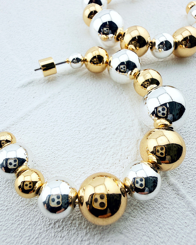 Jackie Two Tone Hoops