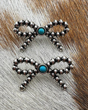 Belle Turquoise Bow Earrings
