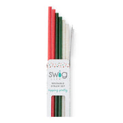 Christmas Glitter Straw Set