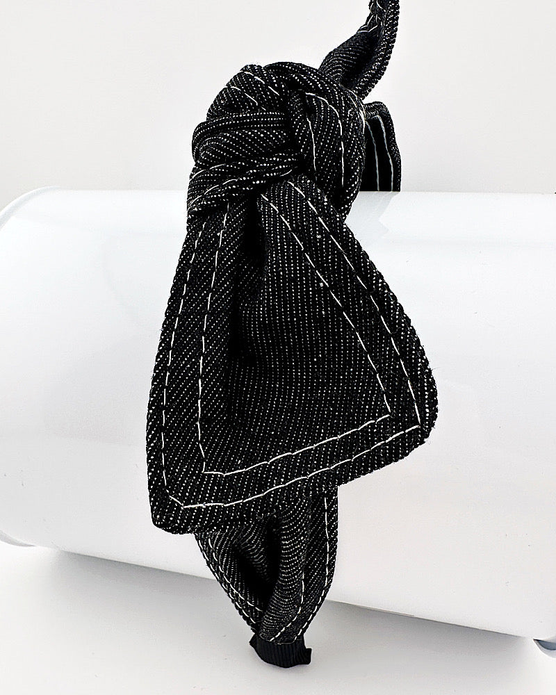 Demi Denim Bow Headband