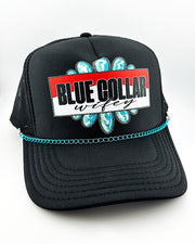 Blue Collar Wifey Chained Trucker Hat