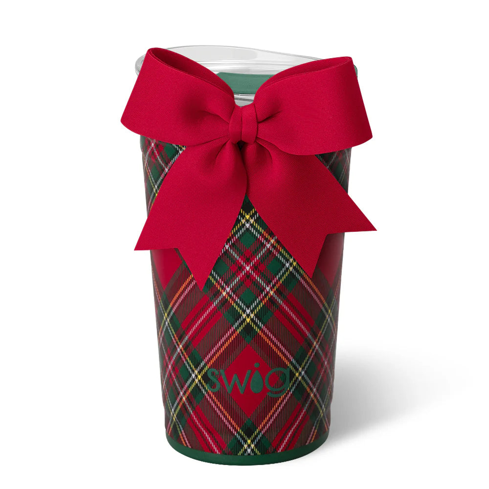 Christmas Plaid 24oz Party Cup