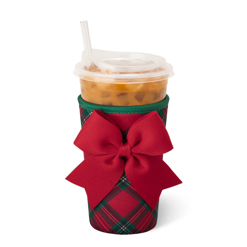 Christmas Plaid Medium Cup Coolie