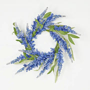 16in Wreath-Blue Bonnet Flowers with Heather