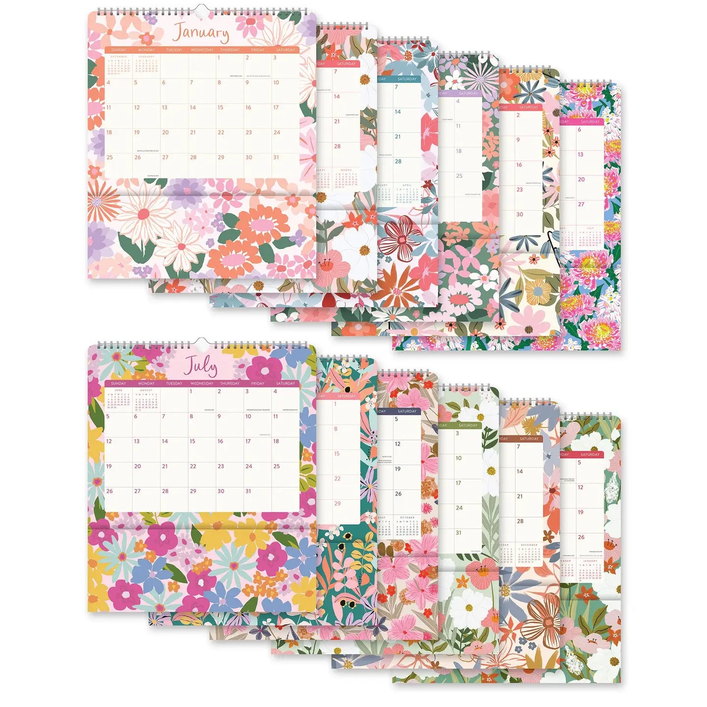 2026 Secret Garden Pockets Plus Calendar