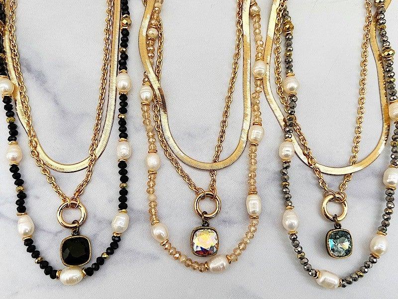 Kamille Triple Layer Necklace