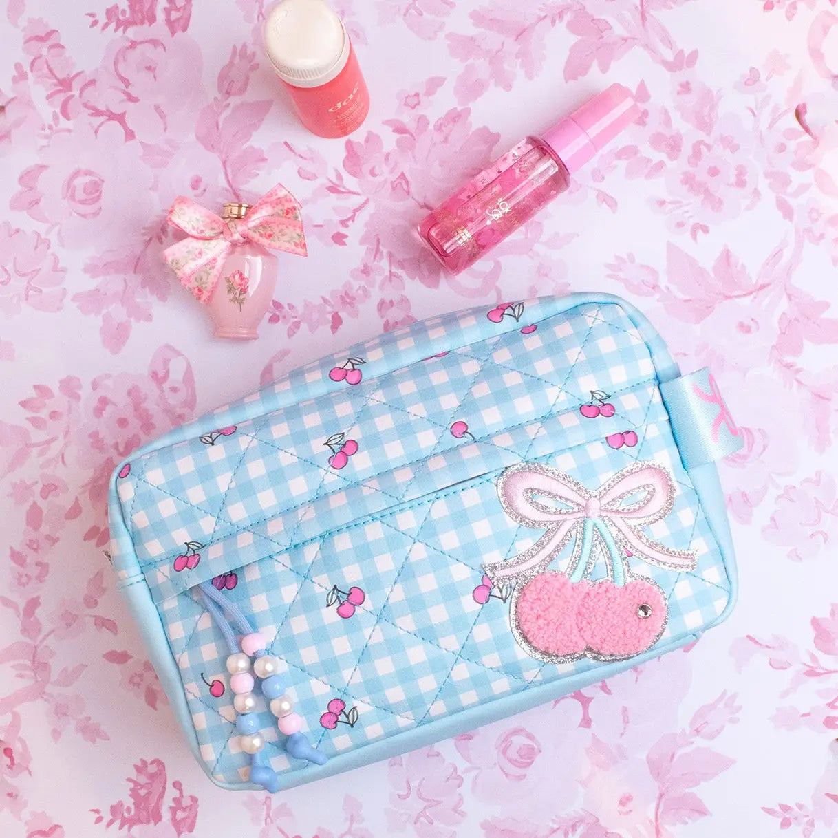 Gingham & Cherries Pouch