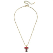 Red Raiders Enamel Pendant Necklace