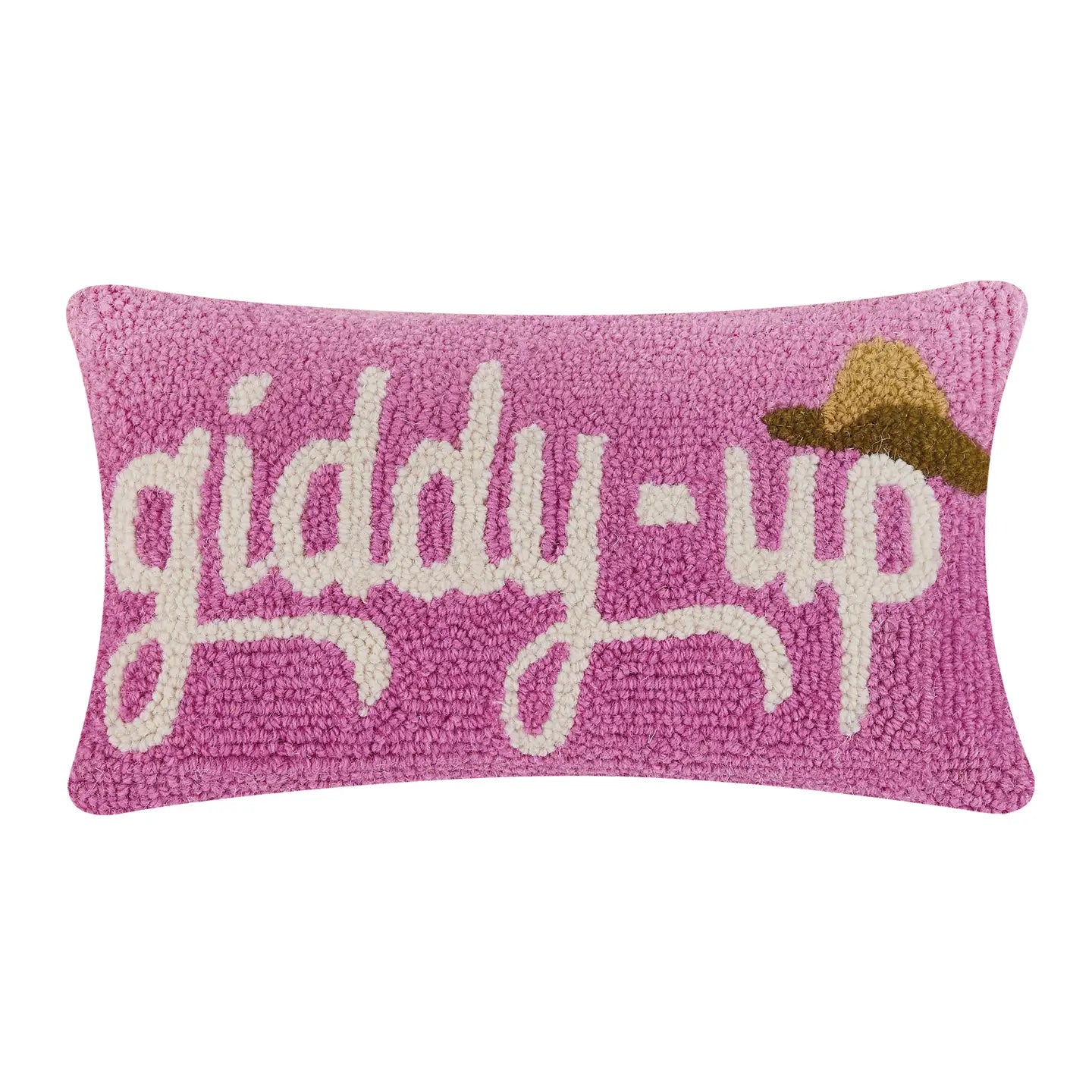 Giddy-Up Hooked Pillow
