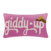 Giddy-Up Hooked Pillow