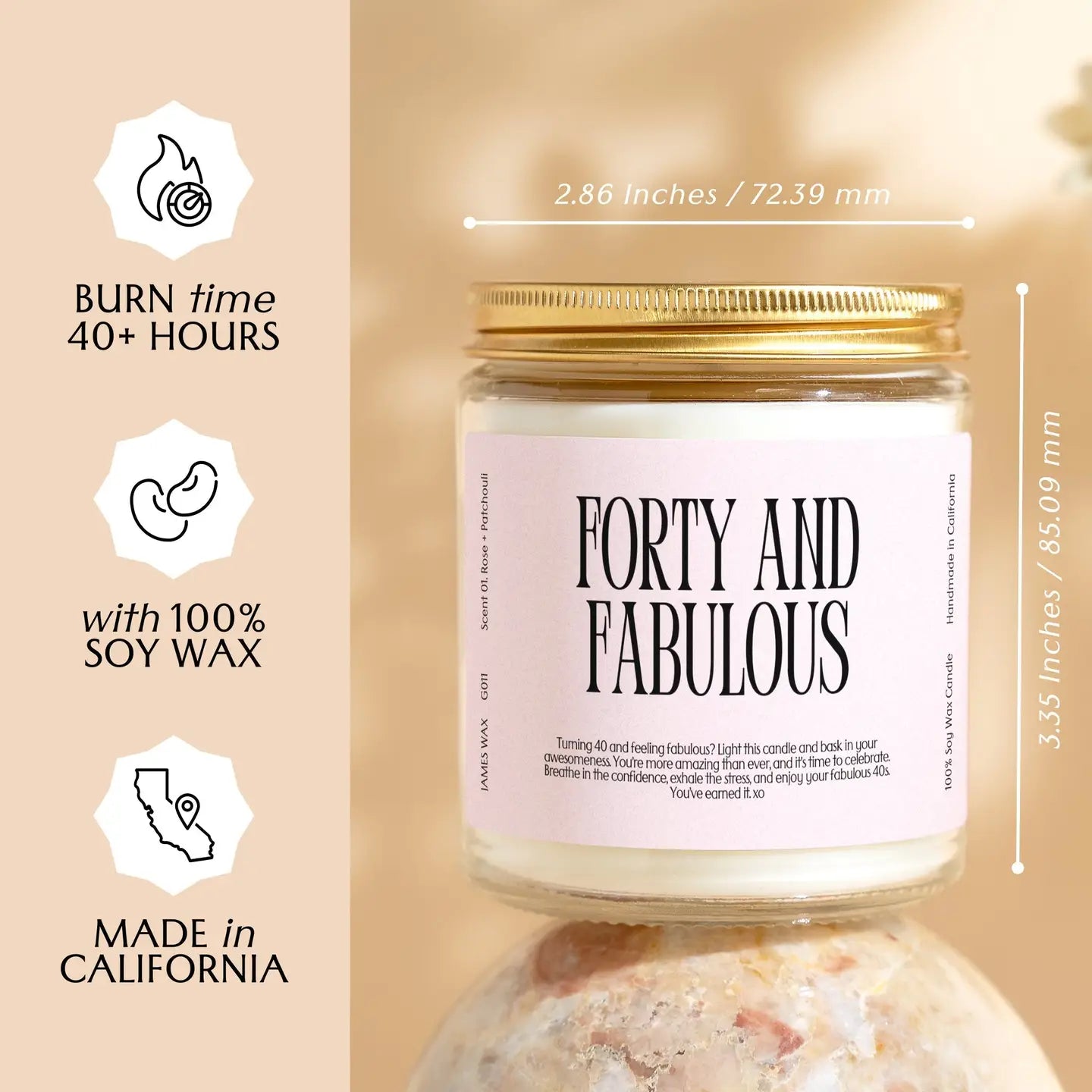 Forty & Fabulous Candle