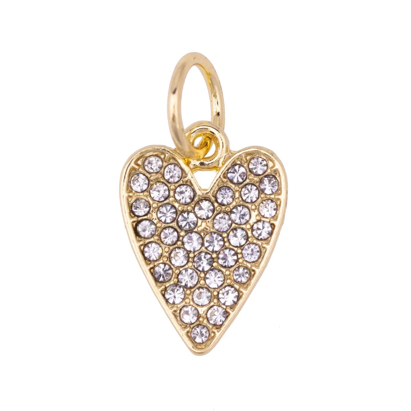 Pave Heart Charm