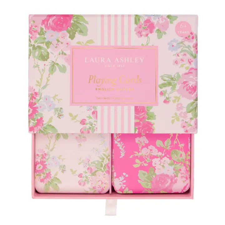 Laura Ashley English Garden Set of 2 Playing Cards
