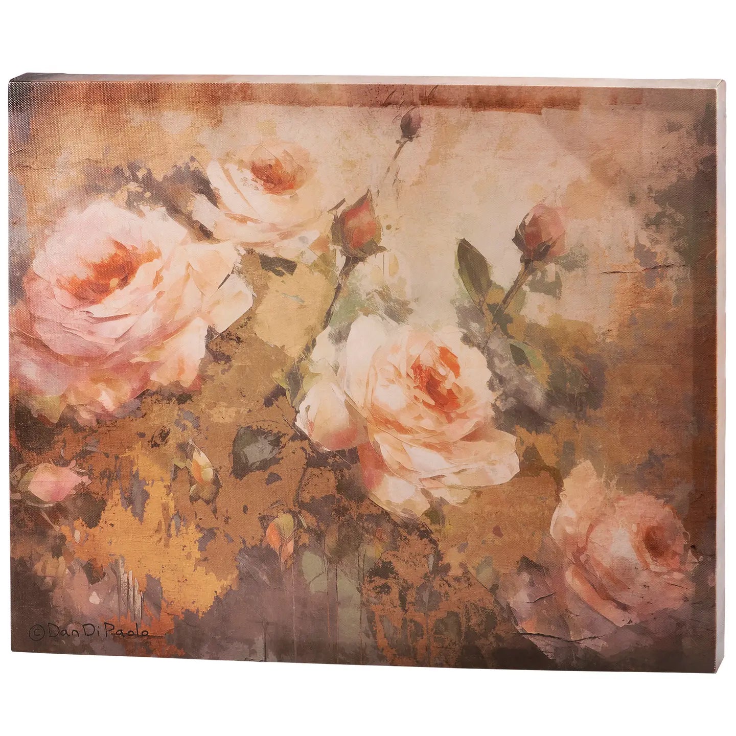 Tea Roses Canvas Art