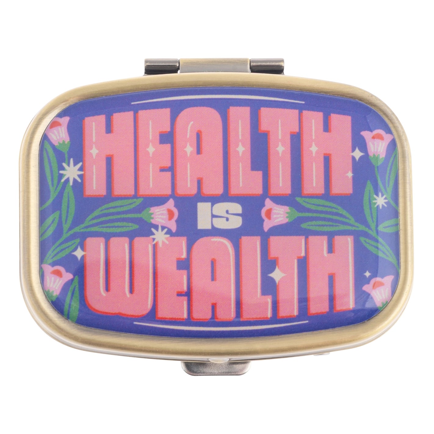 Health Is Wealth Pill Case