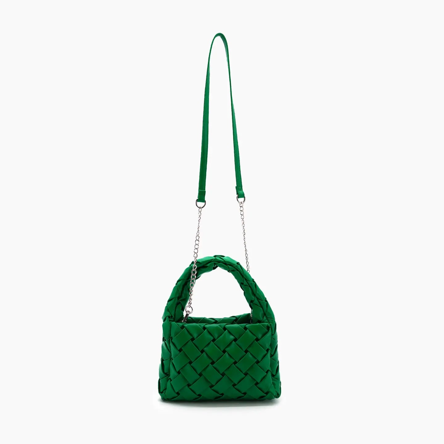 Arianna Green Woven Purse