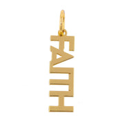 FAITH Block Letter Charm