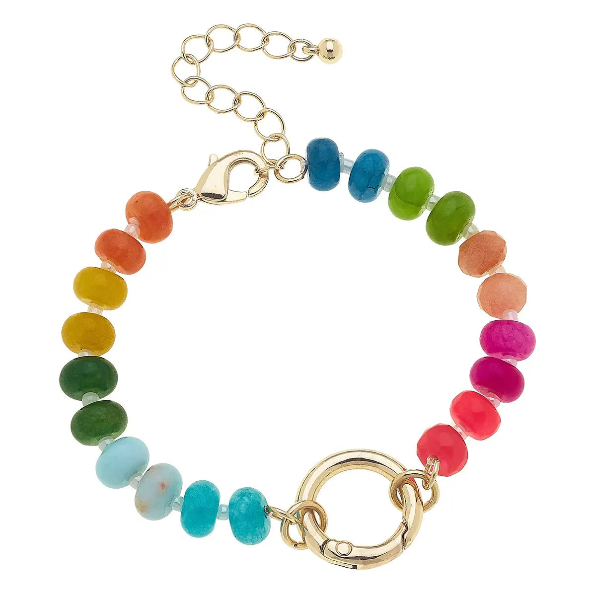 Lucy Gemstone Charm Bracelet