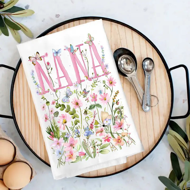 Wild Flowers Tea Towel