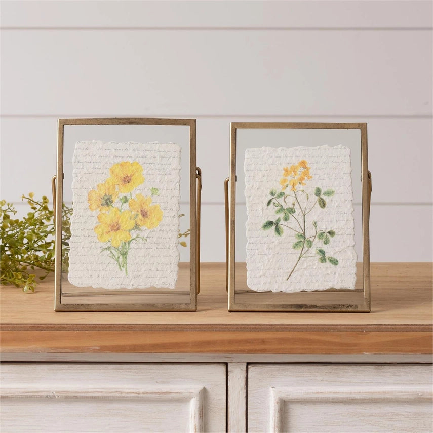 Gold Frames - Yellow Flowers