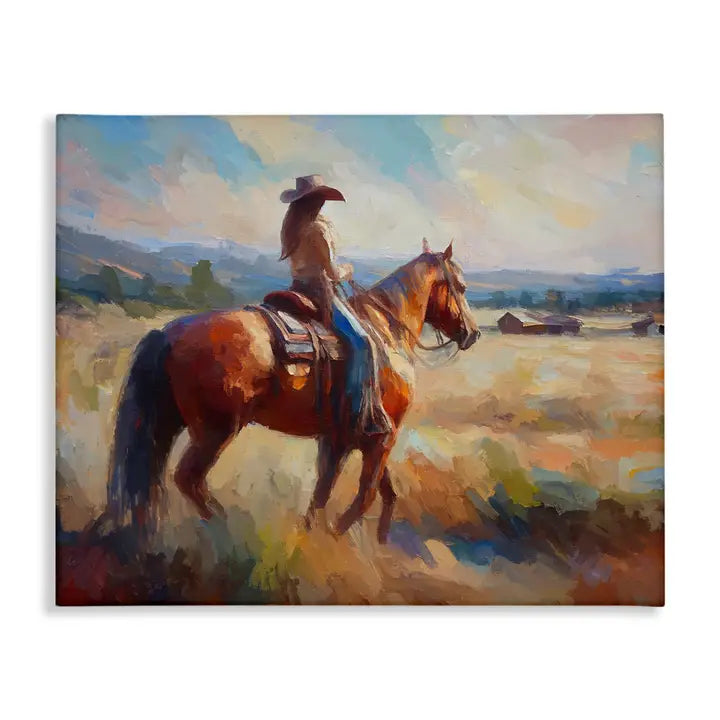 Ride 'Em Cowgirl Canvas Art