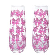 Pinki Bow Champagne Glass