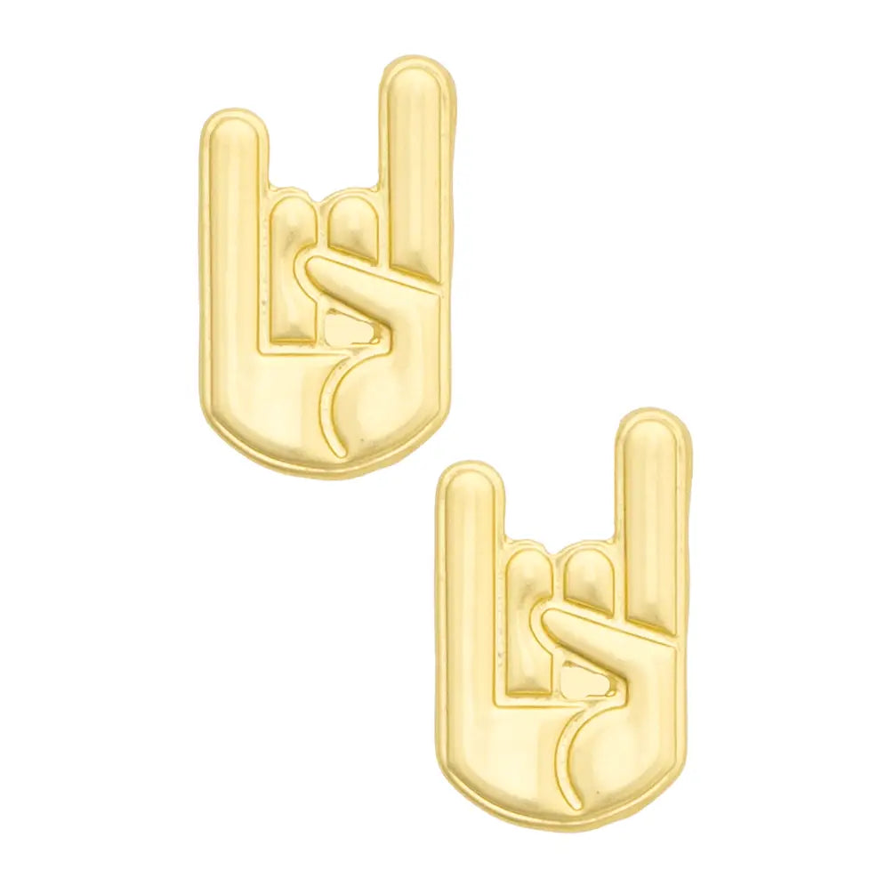Longhorns 24K Stamped Studs