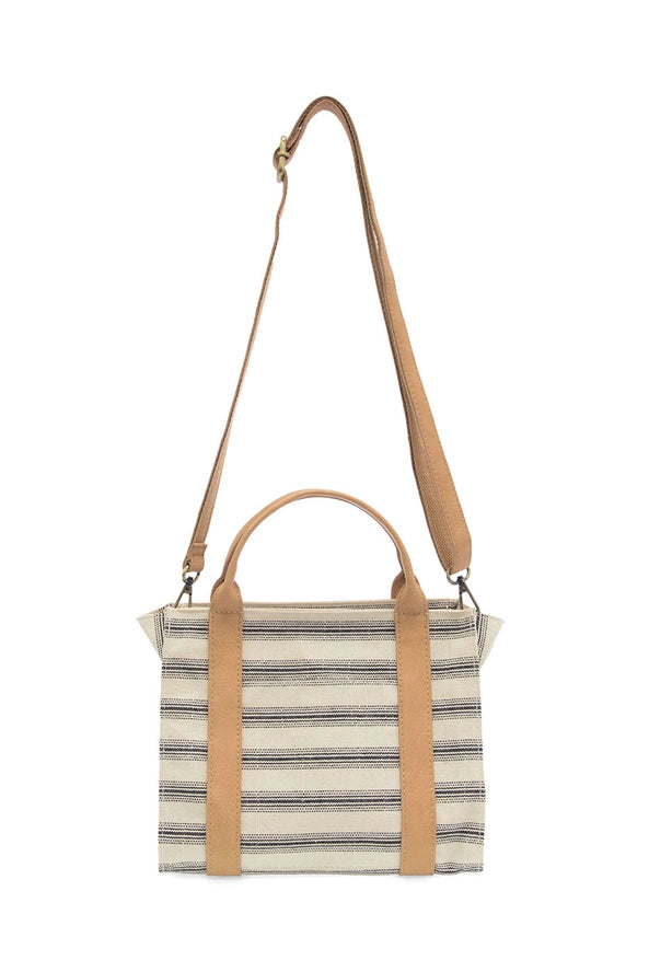 Pencil Stripe Black Mini Tote